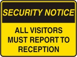 SS 405 — SECURITY NOTICE - TRESPASSERS WILL BE PROSECUTED